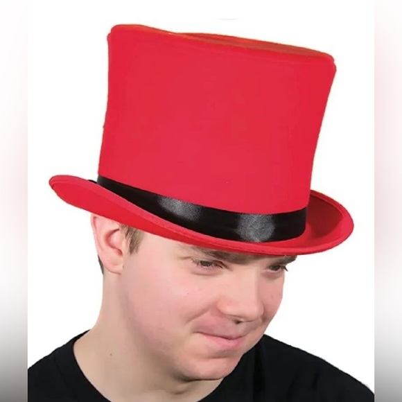 Halloween Costume Adults (Red Top Hat Black Trim) **Final Price** - Picture 6 of 7